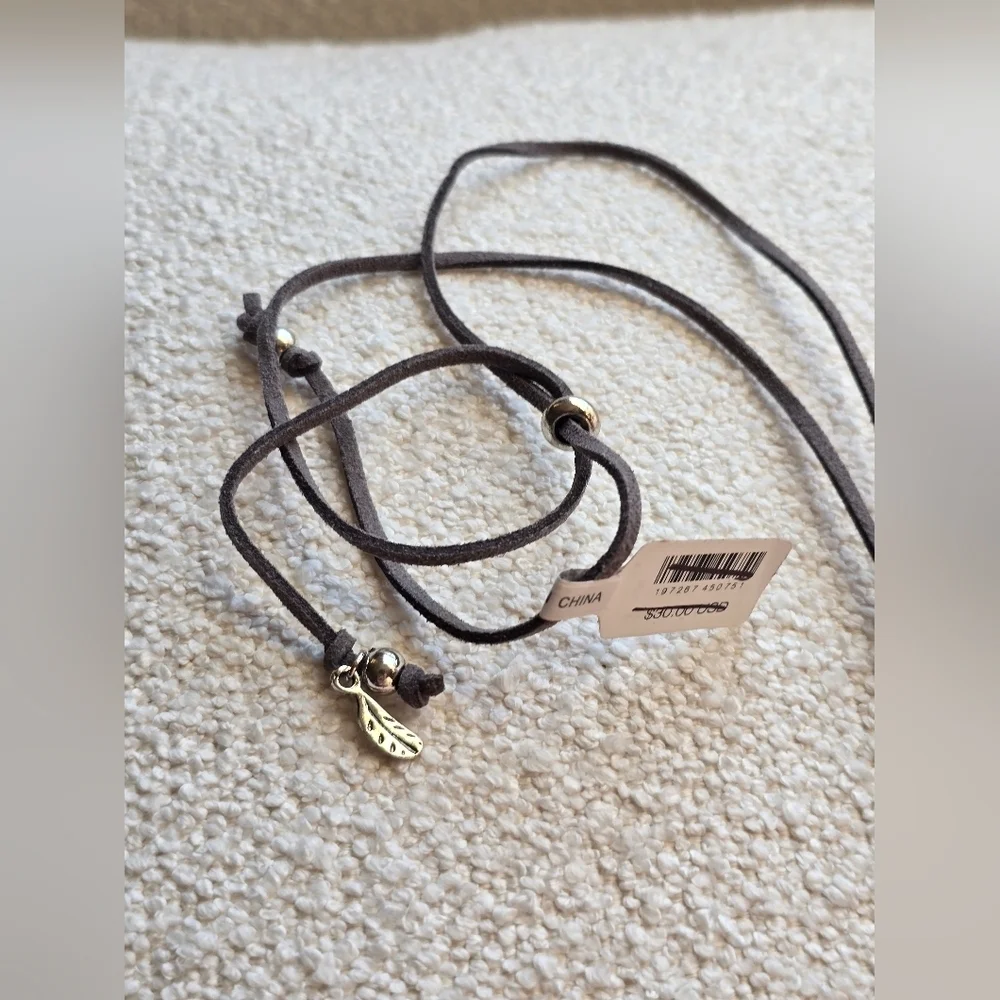 NWT! Free People, Freefall Pendant Necklace - Multi/Labrodite, MSRP $30